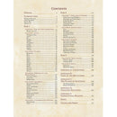 The contents page of the D&D: Player's Handbook 5th Edition, featuring an organized list of chapters including character creation, races, classes, equipment, and spells. Each chapter is numbered with detailed topics covered, from step-by-step character building to advanced combat mechanics and spellcasting guidelines.