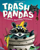 The Trash Pandas card game by Gamewright features playful raccoons amid colorful trash. Designed for 2-4 players, ages 8+, this entertaining game invites players to engage in a fun raccoon-themed adventure.