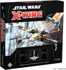 The Star Wars X-Wing Core Set by Fantasy Flight Games showcases an action-packed box featuring an X-Wing and Tie Fighters in vibrant colors. Ideal for 2 players, this tactical space combat game features high-quality miniatures and an engaging design that brings the Star Wars universe to life.