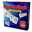 Rummikub: 6 Player Edition board game by Goliath. The box features colorful tiles with numbers and a smiling joker tile, designed for 2-6 players aged 8 and up. The design emphasizes the game's social and family-friendly nature.