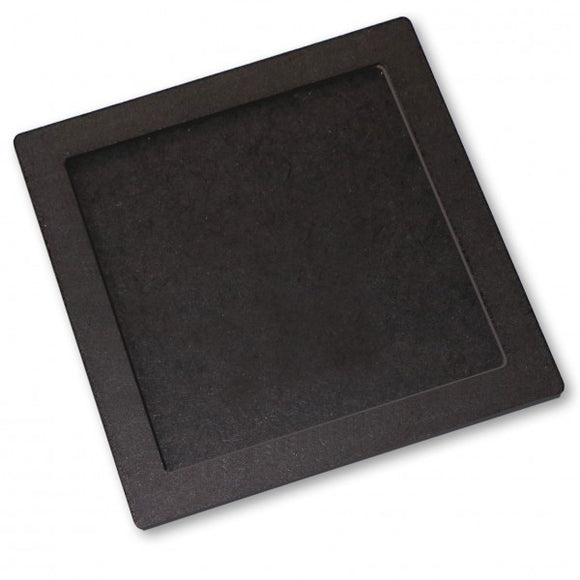 Curiosi Puzzle Tray Medium, a black jigsaw puzzle tray designed to hold puzzle pieces securely in place while you assemble your favorite jigsaw puzzles. The tray features a flat surface and raised edges to prevent pieces from sliding off, making it an essential accessory for puzzle enthusiasts.