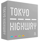 Tokyo Highway game box by Itten featuring a sleek gray design with the title in bold white letters. The bottom displays colorful car icons in pink, green, blue, and orange, suggesting a fun and engaging gameplay experience.