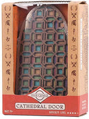 The Cathedral Door is a beautifully crafted mechanical puzzle by Project Genius, featuring intricate designs resembling stained glass. It is presented in an elegant package that displays the unusual door shape and vibrant colors, inviting puzzle enthusiasts to explore its complexities. Ideal for ages 14 and up, this puzzle offers a challenging and engaging experience for those who appreciate fine craftsmanship and mental challenges.