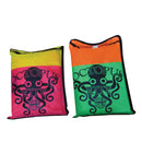 Colorful Octopus Kite by House of Marbles, featuring a vibrant design with an octopus graphic. The kite is packed in a bright, multi-colored bag that includes shades of pink, yellow, green, and orange, making it eye-catching and fun for outdoor activities.