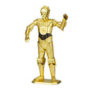 ICONX: C-3P0 DIY kit from Fascinations, featuring a detailed, gold-plated metal replica of the iconic character. Perfect for model building and collectors.