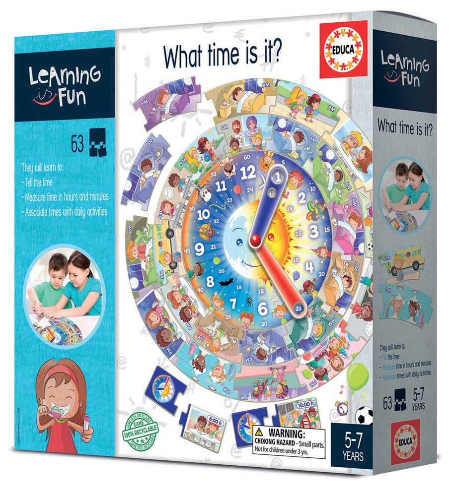 Relate Timz What Time Is It? Educational Game by Educa | EurekaPuzzles