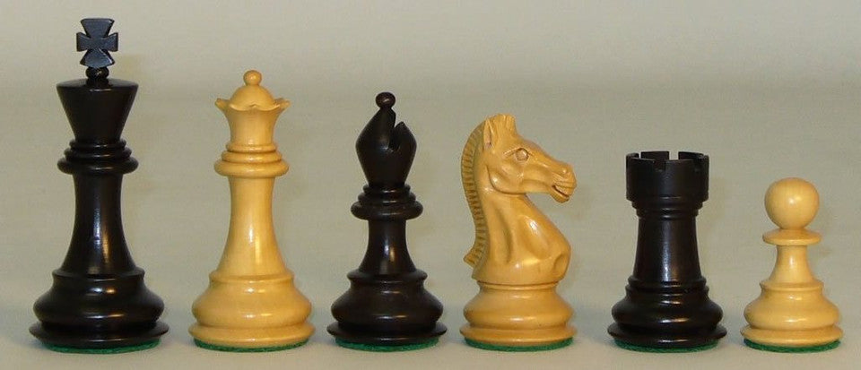 Chessmen: Black/Boxwood 3.75"K Double Weighted