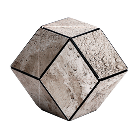 The Shashibo Moon by Geobenders is a mechanical puzzle featuring a unique hexagonal shape. Its surface showcases a detailed design resembling the lunar surface, complete with craters and textures that mimic the moon's natural geography. The puzzle can transform into over 70 shapes, providing endless possibilities and challenges for users. Ideal for skill-building and tactile stimulation.