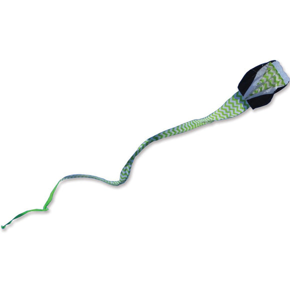 The Travel Parafoil Green Chevron by PREMIER Kites features a lively green chevron pattern on a lightweight, aerodynamic design. Ideal for outdoor activities, this parafoil kite is perfect for flying in open spaces, designed to soar high with ease and provide hours of fun.