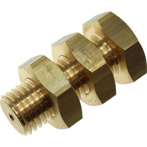 The Monkey's Nuts (and bolt) by Two Brass Monkeys, showcasing a polished mechanical puzzle consisting of three interlocking brass nuts. The puzzle invites users to figure out how to separate the pieces, combining mechanics and problem-solving skills in a fun and engaging way.