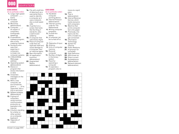 Science 300 Crossword Puzzles