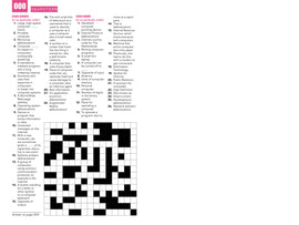The Science 300 Crossword Puzzles by The Quarto Group features an intricate grid filled with black and white squares, alongside a list of clues related to computers and science. The page showcases the engaging design of the crossword puzzle, ideal for enthusiasts seeking to challenge their knowledge on various topics.