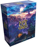 The game 'Lost Ones' by Greenbrier Games features a beautifully illustrated box with a fantastical landscape showcasing mountains and a night sky. The title 'Lost Ones' is prominently displayed in a whimsical font, suggesting a captivating adventure. The box also notes that it is an interactive story adventure designed by Gordon Alfred, making it appealing for gamers seeking immersive experiences.