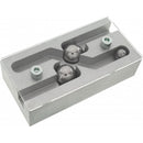 R2D2 Mechanical Puzzle by Jean-Claude Constantin, featuring a sleek design with silver components and two rotating balls, offering a challenging and engaging experience for puzzle enthusiasts.