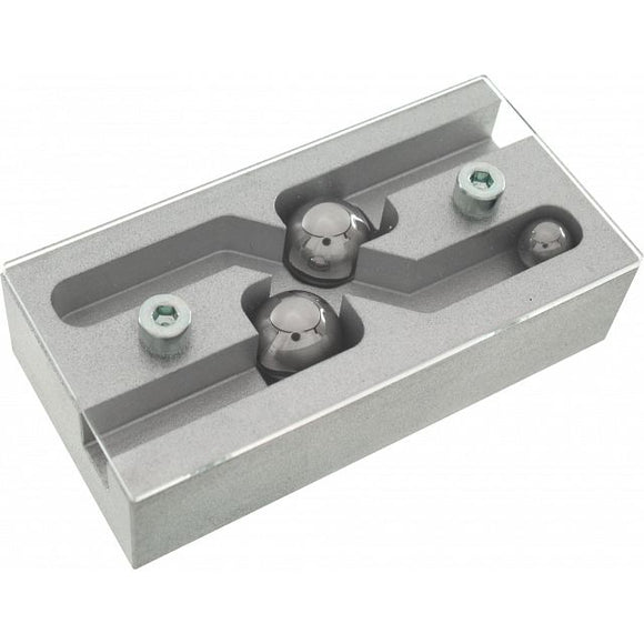 R2D2 Mechanical Puzzle by Jean-Claude Constantin, featuring a sleek design with silver components and two rotating balls, offering a challenging and engaging experience for puzzle enthusiasts.