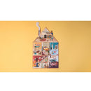 Welcome to My Home reversible 36-piece jigsaw puzzle crafted by Londji. The puzzle features a colorful illustration of various cozy rooms in a house, showcasing vibrant activities and characters.