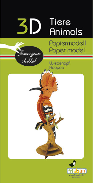 3D paper Model Hoopoe