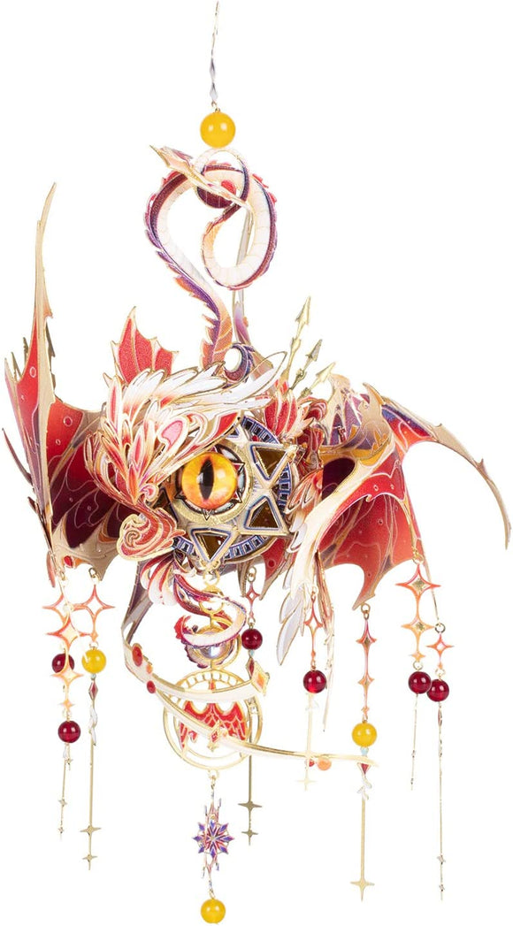 The Eye of Devil is a captivating DIY kit featuring a mesmerizing dragon design. Adorned with vibrant colors, intricate patterns, and an enchanting eye, this handcrafted piece combines artistry and creativity, making it perfect for enthusiasts of unique crafting.