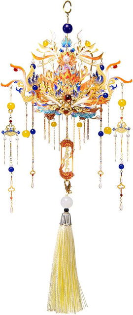 The Phoenix Crown Coronet Zhuque by Mu Model is a beautifully intricate DIY kit featuring vibrant colors, decorative beads, and elegant tassels. This unique piece showcases a stunning phoenix design, making it an eye-catching addition to any collection or home decor. Perfect for enthusiasts of detailed crafts, this kit encourages creativity and skill development.