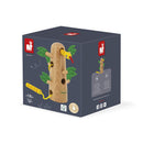 The Tropik Tropical Lace Up Tree by Janod features a wooden tree trunk with colorful leaves. It includes vibrant, playful snakes and laces for children to thread, promoting fine motor skills and creativity. Designed for ages 18 months and older, it's a perfect educational and interactive toy.