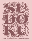 The cover of a vintage Sudoku book featuring elegant floral designs, with the word 'SUDOKU' prominently displayed in large, bold letters. Below it, the text reads 'One Hundred and Fifty Puzzles', indicating a collection of puzzles for enthusiasts.