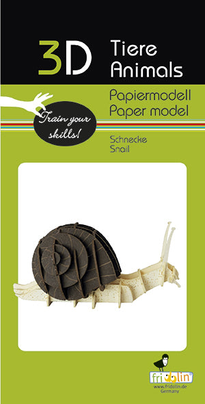 3D Paper Model Snail