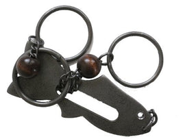 The Long Island Catch Tavern Puzzle by Tucker Jones House is a mechanical puzzle featuring a fish-shaped design. It includes metal rings and wooden beads, offering a challenging yet entertaining experience. Ideal for puzzle enthusiasts and collectors.