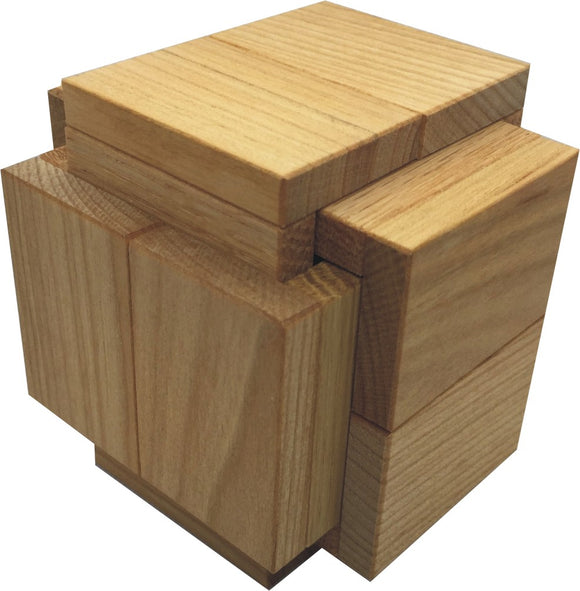 The Double Desk Box by VINCO is a unique mechanical puzzle made of natural wood. Featuring interlocking wooden blocks, it invites users to engage in problem-solving and hand-eye coordination as they manipulate the pieces to unlock the box. Ideal for enhancing cognitive skills and providing entertainment for both children and adults.
