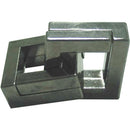 The Cast Quartet by Hanayama is a beautifully crafted mechanical puzzle featuring interlocking metal pieces. Designed to challenge and engage the mind, it showcases a sleek, shiny surface with a geometric shape, inviting users to explore its intricate mechanics and find the solution. Perfect for puzzle enthusiasts and as a decorative piece.