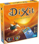 Dixit Refresh (2021) board game box by Asmodee. The box features whimsical artwork with vibrant colors, depicting illustrated scenes that inspire storytelling. Suitable for 3 to 8 players, ages 8 and up, and designed for gameplay lasting about 30 minutes.