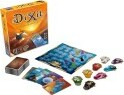 Dixit Refresh (2021) game by Asmodee. The image shows the game box with vibrant artwork, a game board, a set of colorful cards, and descriptive tokens. Perfect for family game nights and enhancing creativity.
