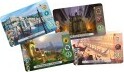The 7 Wonders Duel game set by Asmodee, featuring colorful game cards depicting ancient landmarks and strategic gameplay elements. Ideal for two players, this board game combines resource management and card drafting to build civilizations.