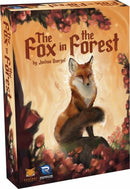 The Fox in the Forest game by Renegade Game Studios features enchanting artwork of a fox in a forest setting. The box is decorated with vibrant colors and floral elements, capturing the magical theme of the game. It's designed for 2 players, perfect for a delightful evening of strategy and fun.