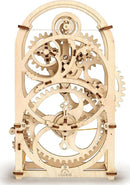 UGears 3D 20 Minutes Timer DIY kit featuring intricate wooden gears and mechanisms for timing. A beautiful mechanical puzzle made from high-quality materials. Ideal for hobbyists and DIY enthusiasts.