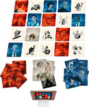 The Codenames: Pictures game features a collection of colorful cards that showcase various illustrations of characters, objects, and scenes. The cards are split into two teams and include the iconic clue-giving board, designed for strategic gameplay. This engaging game encourages players to use their deduction skills to identify secret agents based on visual clues. Perfect for gatherings and family game nights.