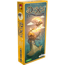 Dixit: Daydreams board game by Asmodee showcasing vibrant artwork featuring a whimsical character with a lion's head, celestial elements, and dreamlike scenery, ideal for family game nights.