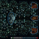The game 'Nemesis' by Rebel features a detailed game board that illustrates a sci-fi themed environment. The board is divided into interconnected sections with numbers indicating different zones. It showcases intricate pathways and areas where players can navigate, featuring highlights of machinery and alien architecture, enhancing the immersive experience. Ideal for game nights, 'Nemesis' invites players to strategize and engage in thrilling gameplay.
