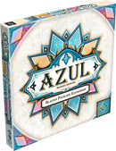 Azul: Glazed Pavilion Expansion board game by Plan B displays a colorful box featuring intricate geometric designs and a prominent logo. It emphasizes strategy and creativity for engaging gameplay.