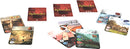 The game Splendor: Cities of Splendor, featuring a collection of colorful cards laid out on a white background. The cards display various illustrations and game symbols, inviting players into a world of strategy and adventure.