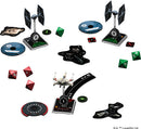 The Star Wars X-Wing Core Set features colorful miniatures of an X-Wing starfighter and TIE fighters, along with game tokens, dice, and maneuver dials on a game mat. Perfect for strategic gameplay, this set invites players into the Star Wars universe with detailed components designed for immersive battles.