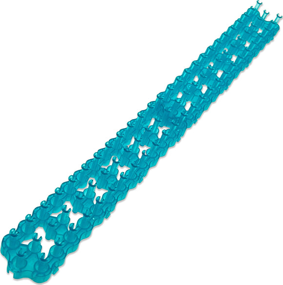 The Rainbow Loom Duo Jewel Combo is a vibrant DIY crafting kit featuring a turquoise loom for making colorful bracelets and accessories. Ideal for creative projects, it allows users to combine brightly colored rubber bands in unique patterns and designs, perfect for kids and crafting enthusiasts.
