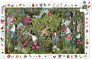 A colorful jigsaw puzzle titled 'Observation: Garden Play Time' featuring children playing in a vibrant garden filled with flowers, trees, and various animals. The puzzle showcases a whimsical scene with butterflies, birds, and whimsical characters enjoying nature. Ideal for fostering creativity and imagination in children.