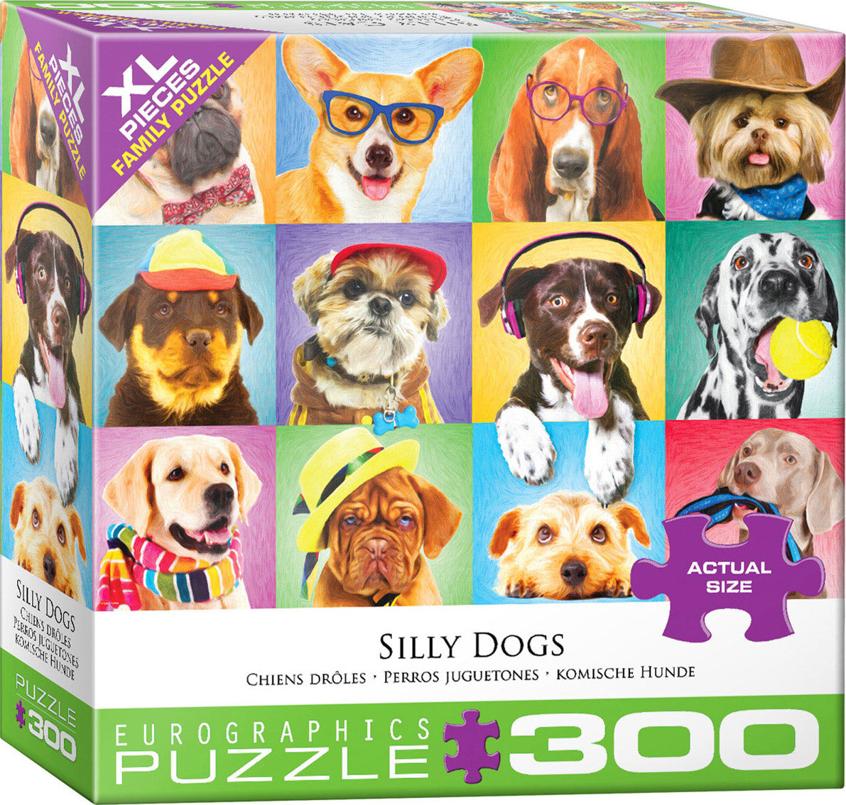 Silly Dogs large Piece Puzzle