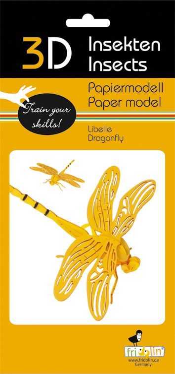 3D Paper Model Dragonfly