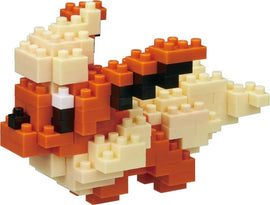 Nanoblock Flareon DIY kit featuring a detailed 3D build of the popular Pokémon character Flareon. Constructed from colorful, interlocking plastic blocks, this model showcases intricate details including Flareon's fiery hues and distinct features. Perfect for fans of building and Pokémon, this kit offers an engaging way to explore creativity.