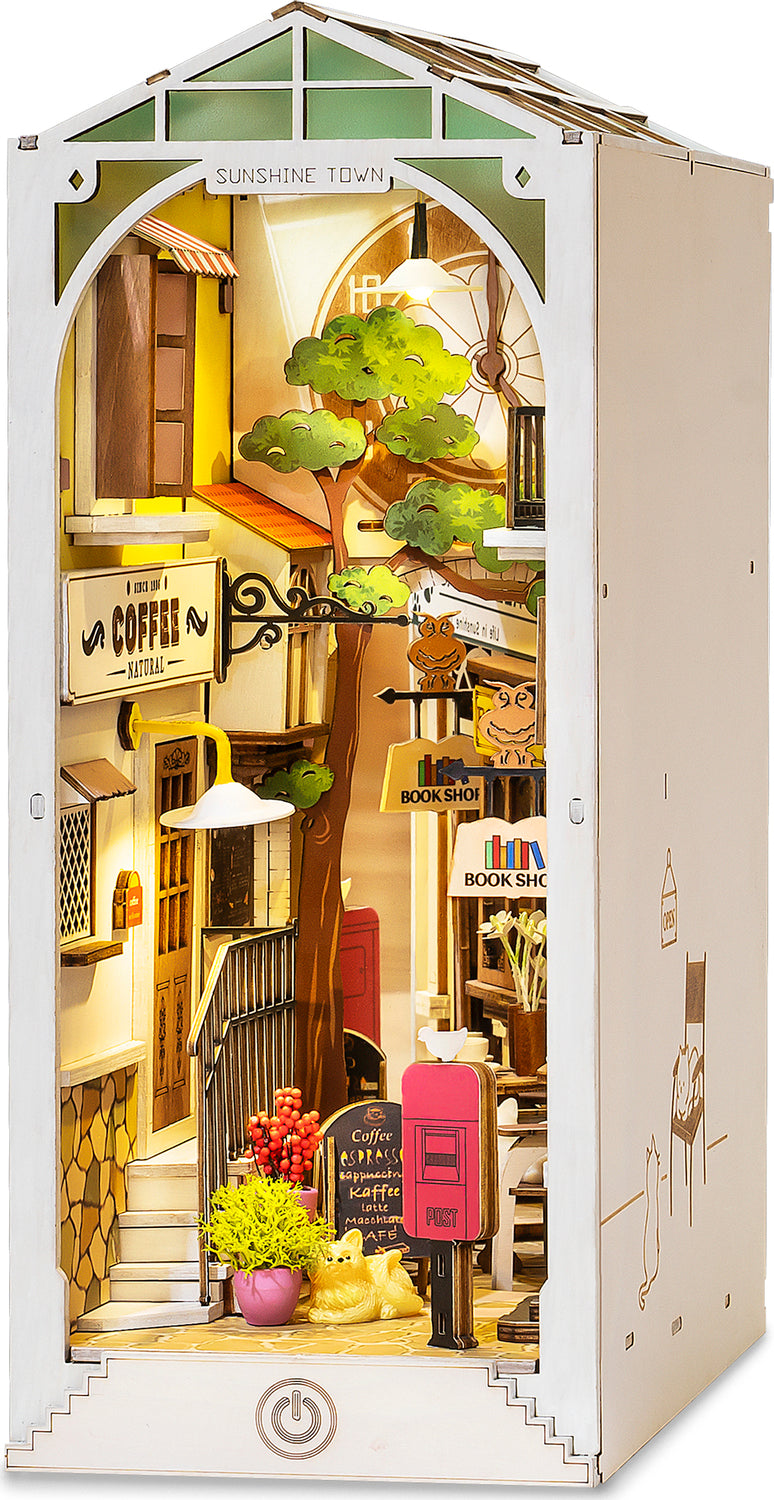 Rolife DIY Miniature Booknook Kit - Sunshine Town Sweden