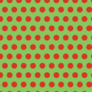A vibrant 6-inch origami paper featuring polka dots in red on a green background. Ideal for various DIY projects and crafts, this paper adds a fun touch to creative endeavors.