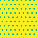 A vibrant patterned paper featuring a yellow background adorned with teal polka dots. The design is ideal for various DIY projects, adding a playful touch to crafts and origami creations. Each sheet measures 6 inches, perfect for intricate folding and artistic projects.