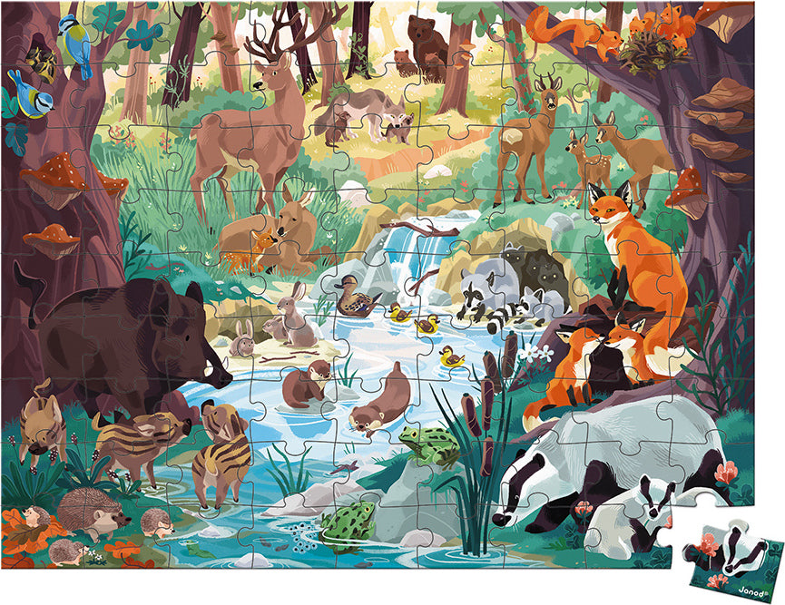 Janod Footprint Seek & Find Jigsaw Puzzle | EurekaPuzzles