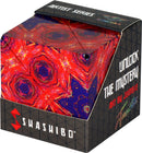 The Shashibo Fire Goddess is a vibrant mechanical puzzle featuring a striking design of red and orange flames contrasted against a blue background. It's part of the Artist Series, designed by Jumble, encouraging users to unlock its mysteries through tactile exploration and creative manipulation. The packaging showcases intricate geometric patterns and offers a visually captivating experience.